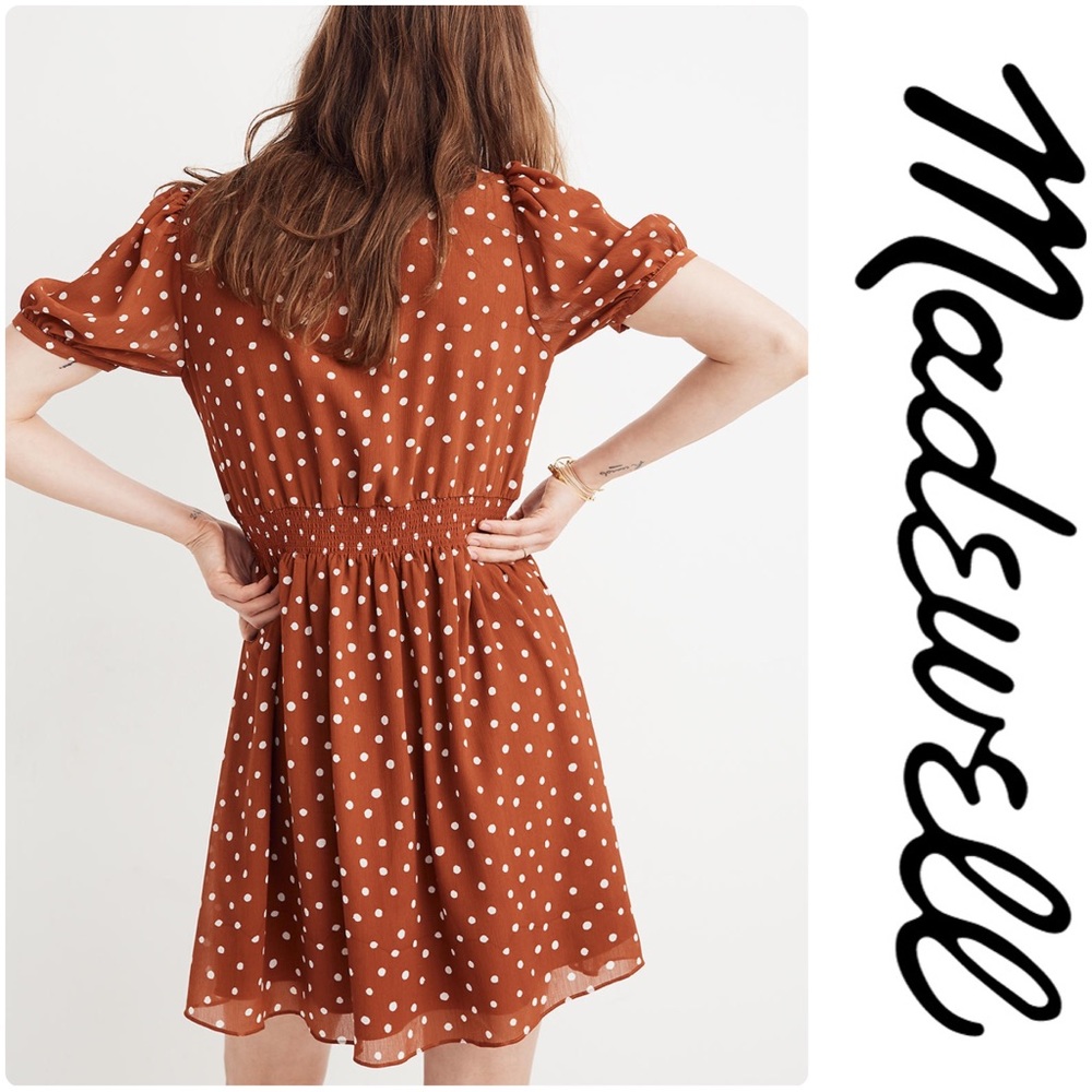 Madewell Smocked-Waist Mini Dress - Picture 3 of 6